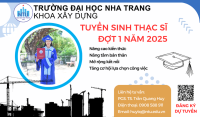 Thông báo tuyển sinh trình độ thạc sĩ ngành Kỹ thuật Xây dựng