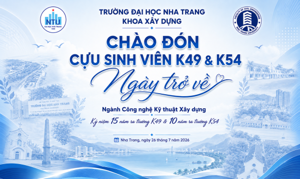 🎓 THƯ MỜI GẶP MẶT CỰU SINH VIÊN KHOA XÂY DỰNG – TRƯỜNG ĐẠI HỌC NHA TRANG