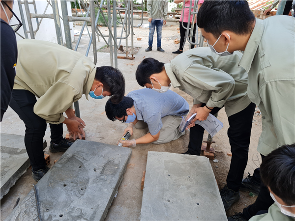 Kết thúc đợt Thực tập công nhân xây dựng tại trường (từ 20/12 đến 31/12/2021)